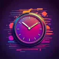 vector image of a clock